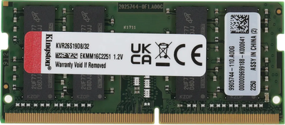 Kingston 32 GB SO-DIMM DDR4 2666 MHz (KVR26S19D8/32) 476 фото