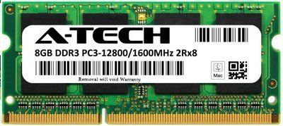 A-Tech 8GB DDR3-1600 (PC3-12800) SODIMM 2Rх8 (AT8G1D3S1600ND8N15V) 392 фото