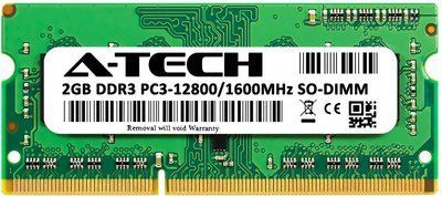 A-Tech 2GB DDR3-1600 (PC3-12800) SODIMM 1Rx8 (AT2G1D3S1600NS8N15V) 396 фото