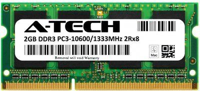 A-Tech 2GB DDR3-1333 (PC3-10600) SODIMM 2Rх8 (AT2G1D3S1333ND8N15V) 398 фото